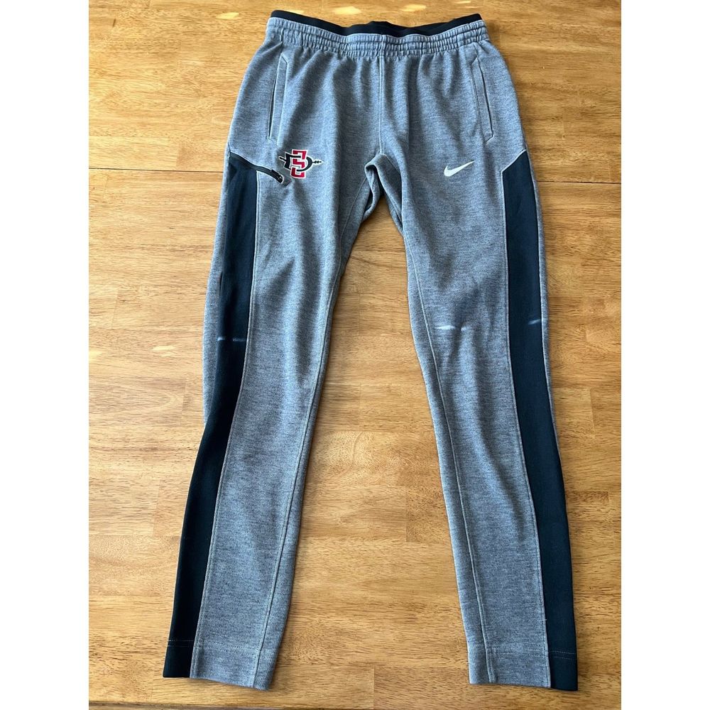 DRI-FIT SHOWTIME WOMEN'S BASKETBALL PANTS SIZE L BLACK HEATHER SDSU AZTECS